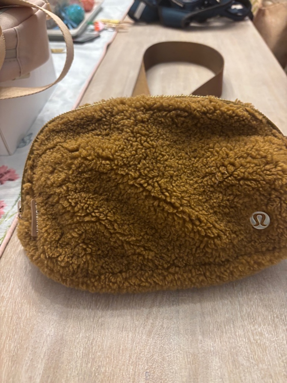 lululemon athletica Sherpa Crossbody Bag in Mustard